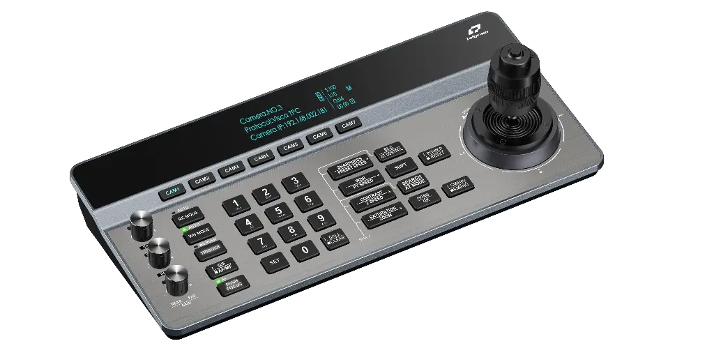 Telycam V-Joy+ AT NDI, VISCA, ONVIF, PELCO P/D, Auto Tracking, RS422, RS232, RS485